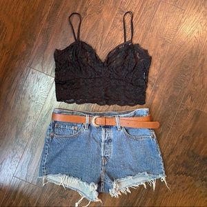 Black Lace Bralettes
